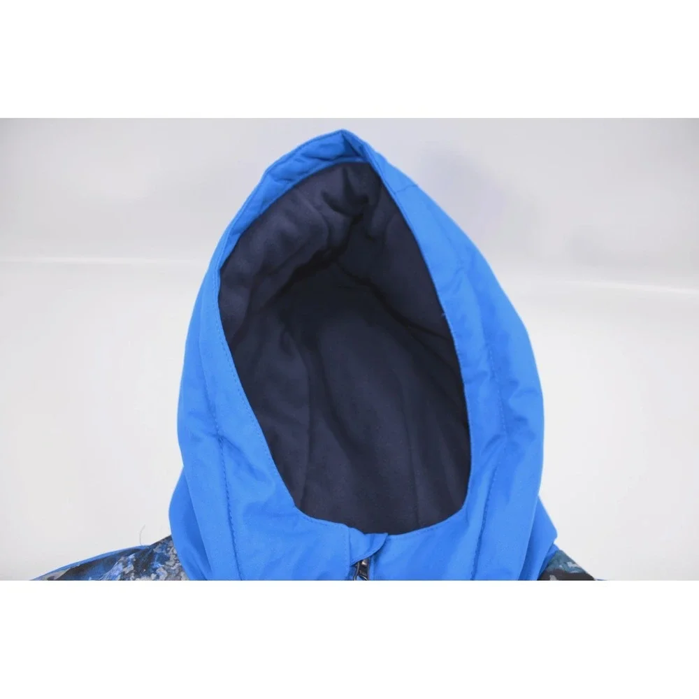 Swiss Tech Boys Reversible 3 in 1 Coat Blue & Multi Hooded Size XXL (18) Nwts‎